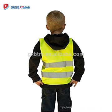 100% Polyester Hohe Sichtbarkeit Sicherheit Surveyor Sicherheitsweste Kinder Reflektierende Verkehr Weste Mit Klettverschluss